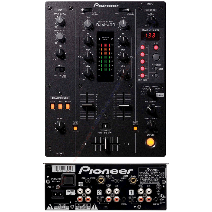 PIONEER DJM 400 MIXER 2 CANALI CON EFFETTI PER DJ