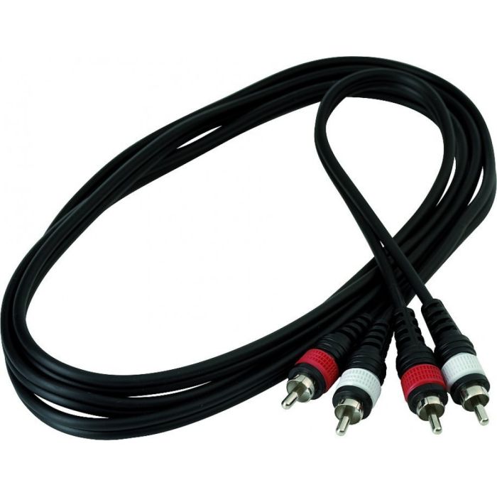 1,8 mt Cavo Adattatore 2 RCA Maschio / 2 RCA Maschio ROCKGEAR RCL 20943 D4 Cavo Adattatore 2 RCA maschio / 2 RCA maschio 1,8 mt