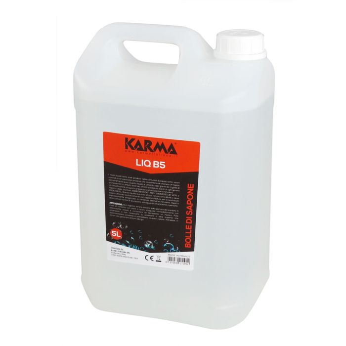 Liquido per Macchina Bolle di sapone professionale tanica 5 lt Karma LIQ B5