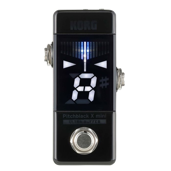 Accordatore cromatico e metronomo a pedale per chitarra KORG Pitchblack X Mini Chromatic Pedal Tuner