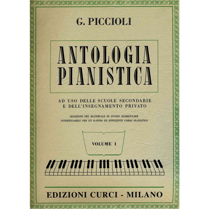 Giuseppe Piccioli Volume 1 Curci Antologia pianistica Volume 1