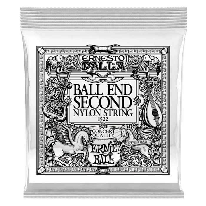 Singola per Chitarra Classica 032 Ernie Ball 1522 Ernesto Palla Black 2ª Ball End 032