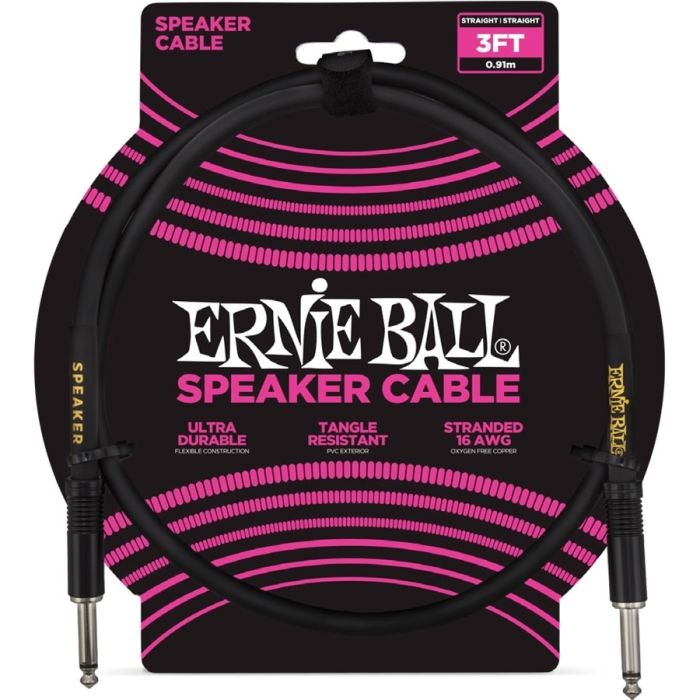 Cavo Speaker Black Ernie Ball 6071 Cavo Speaker Jack Black 90 cm