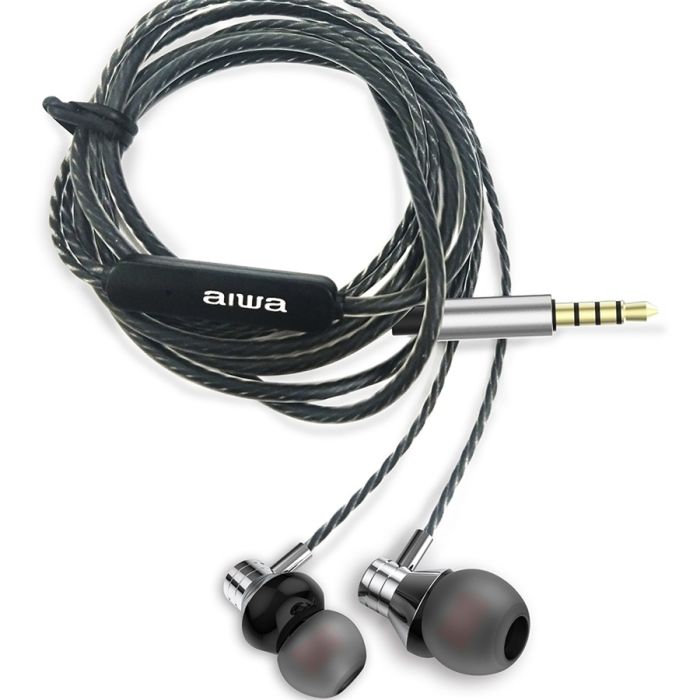 Auricolari stereo In-Ear argento con microfono AIWA ESTM-50SL Silver