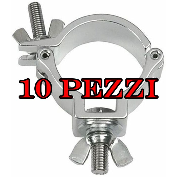 Ganci per Traliccio Americana Supporto Luci SHOWTEC 10 Pezzi Aliscaf 50mm