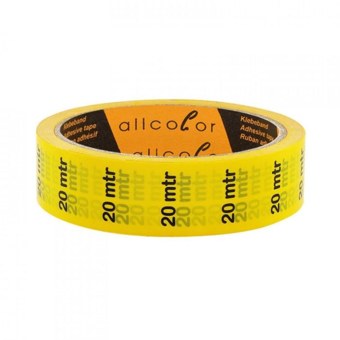 Nastro Adesivo in HD-PVC per Marcatura Cavi (25x33m) ALLCOLOR Marker Tape 845 Yellow 25mm 20m
