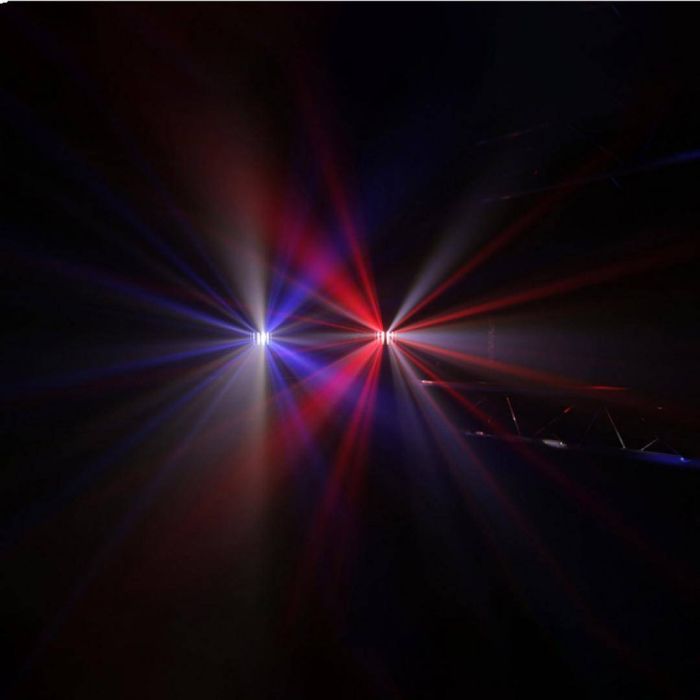 Set 2 Faretti LED e 2 Nano Derby con Treppiede BoomTone DJ Party Bar Derby