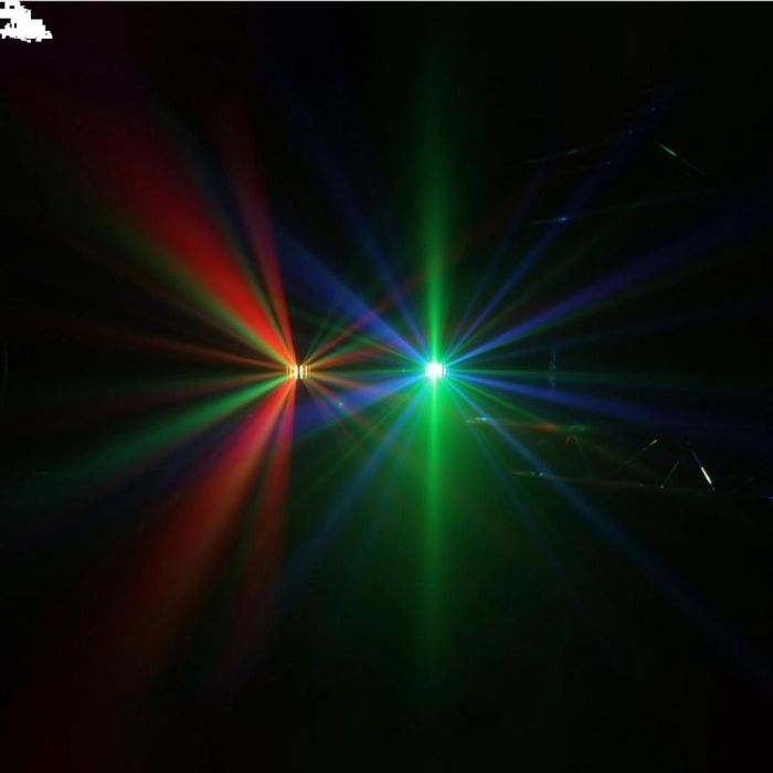 Set 2 Faretti LED e 2 Nano Derby con Treppiede BoomTone DJ Party Bar Derby