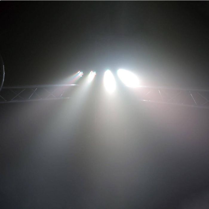 Set 2 Faretti LED e 2 Nano Derby con Treppiede BoomTone DJ Party Bar Derby