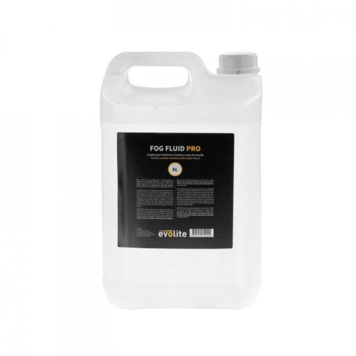 5L Liquido Professionale per Macchine del Fumo - Fumo Bianco Denso EVOLITE Fog Fluid PRO 5L