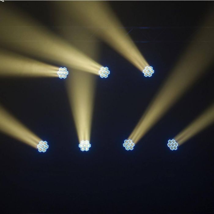 Testa Mobile Wash 7x40W con Zoom EVOLITE Evo Wash 740z Strip