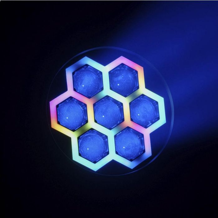 Testa Mobile Wash 7x40W con Zoom EVOLITE Evo Wash 740z Strip