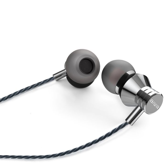 Auricolari stereo In-Ear argento con microfono AIWA ESTM-50SL Silver