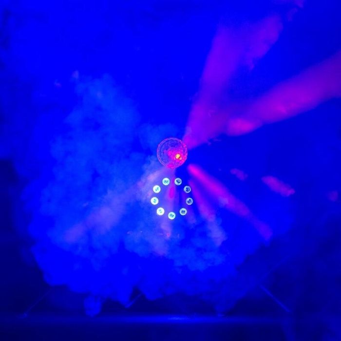 Macchina del fumo 700W con luci RGBW e telecomando BoomTone DJ F700 FX