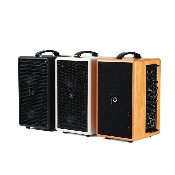 Amplificatore Portatile per Chitarre Acustiche 140W Nero MUSICCUBE MA90 Pro Black