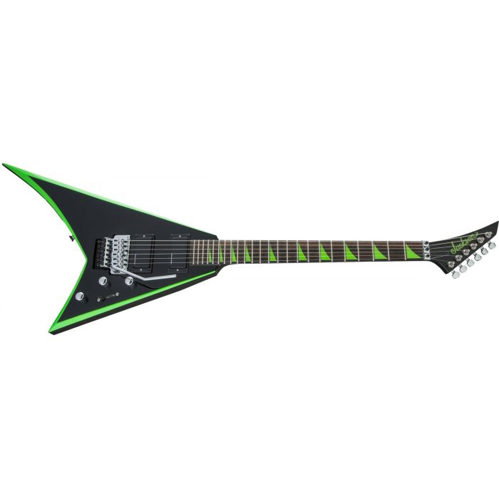 Jackson X Rhoads RRX24 Black with Neon Green Bevels