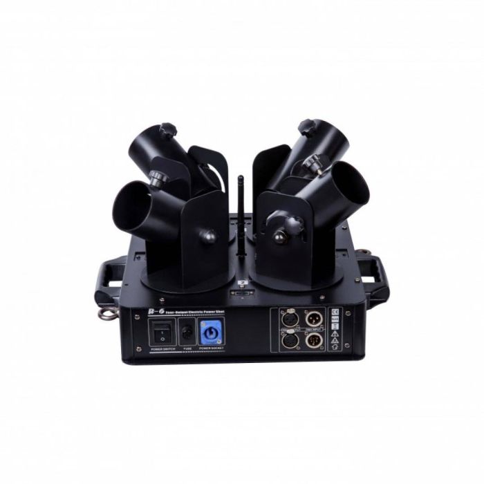 Cannone Elettrico per Coriandoli con 4 Uscite DJ Power R6 4-Output