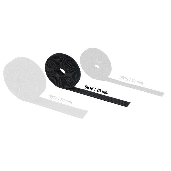 Nastro in Velcro Double Face 20 mm per Fascette Personalizzate Adam Hall Hardware 5816