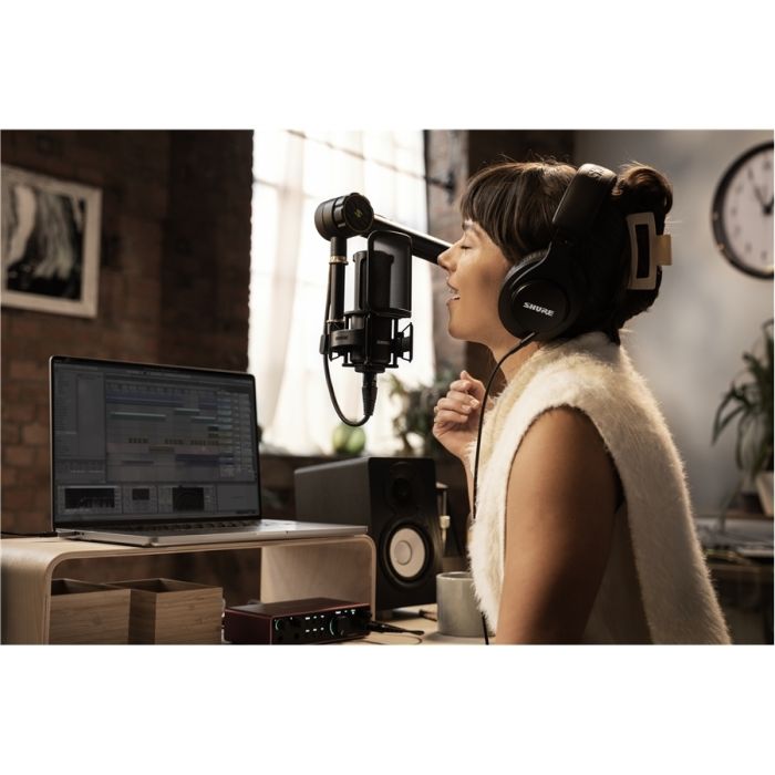 Kit per Home Recording con Microfono, Filtro anti-pop e Custodia SHURE SM4-K-KIT