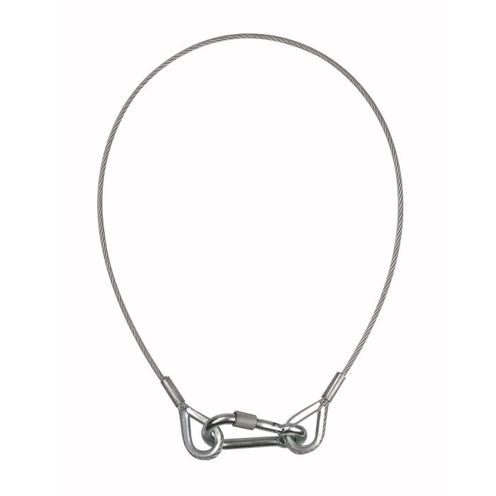 3 mm, 0,6 m, certificata / Safety Cable 3 mm, BGV-C1 SHOWGEAR Safety Cable 3 mm, BGV-C1 3 mm, 0,6 m, certificata