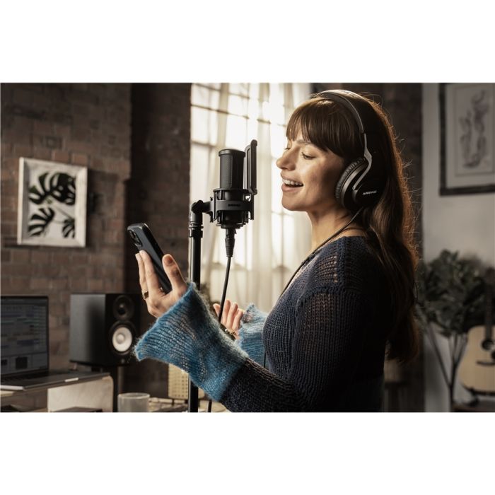 Kit per Home Recording con Microfono, Filtro anti-pop e Custodia SHURE SM4-K-KIT