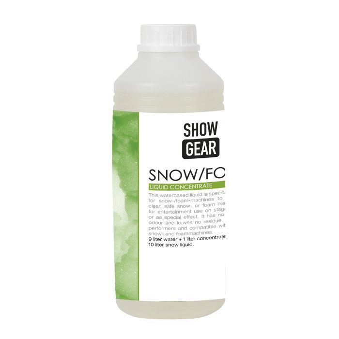Liquido per Neve o Schiuma Concentrato 1Lt SHOWGEAR Snow/Foam