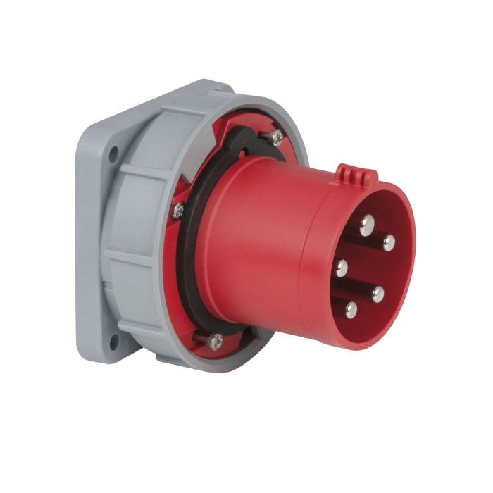 Presa Industriale 63A 400V 5p Rosso IP67 PCE CEE 63A 400V 5p Socket Male
