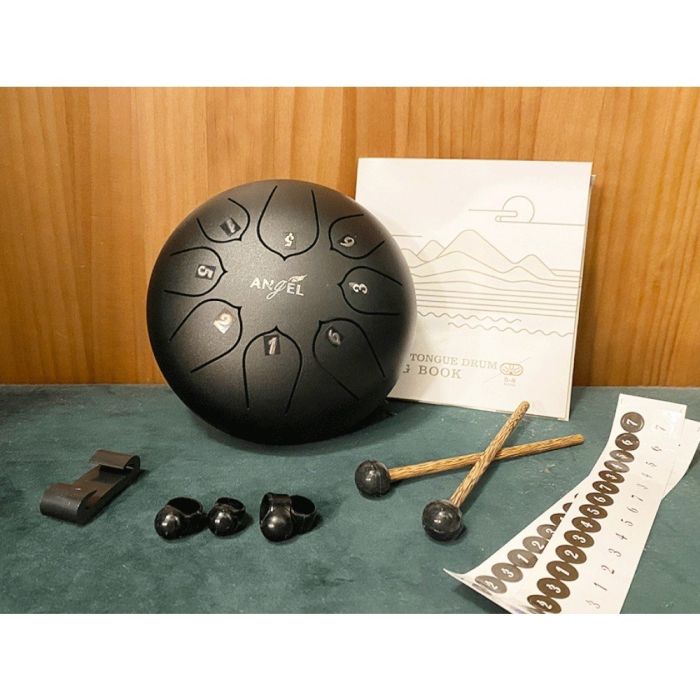 Steel tongue in acciaio da 15.5 cm con bacchette e accessori ANGEL APD-STR2C60C Rich Black