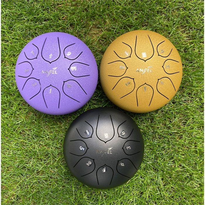 Steel tongue in acciaio da 15.5 cm con bacchette e accessori ANGEL APD-STR2C60C Rich Black