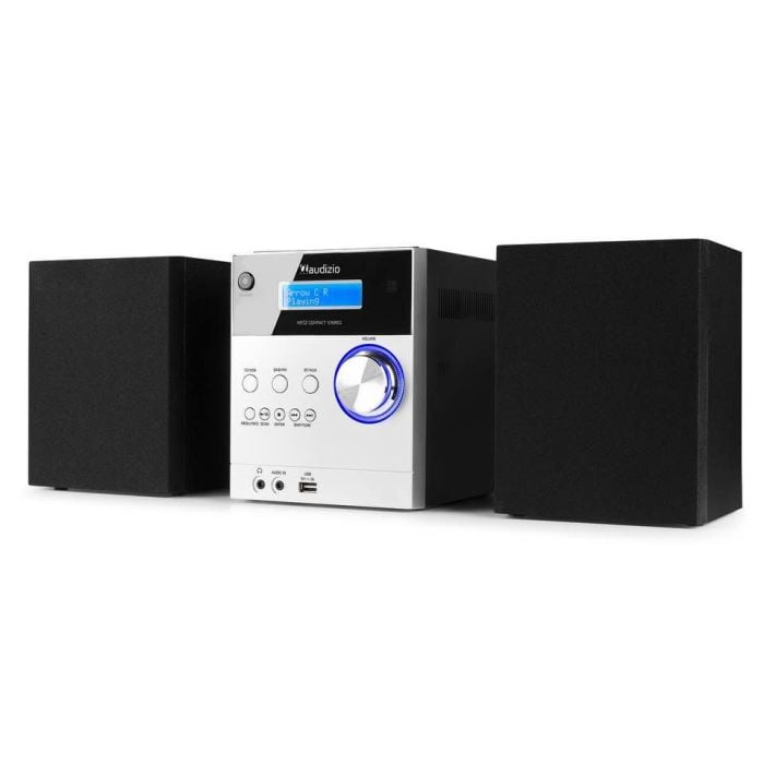 Stereo HiFi Radio DAB+/FM Audizio Metz Micro HiFi System Aluminium