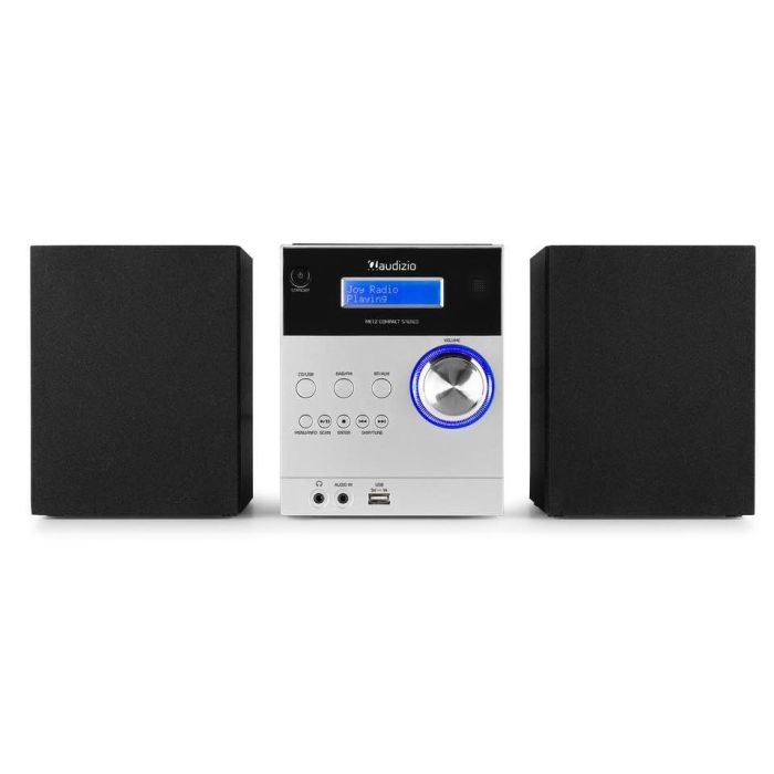 Stereo HiFi Radio DAB+/FM Audizio Metz Micro HiFi System Aluminium