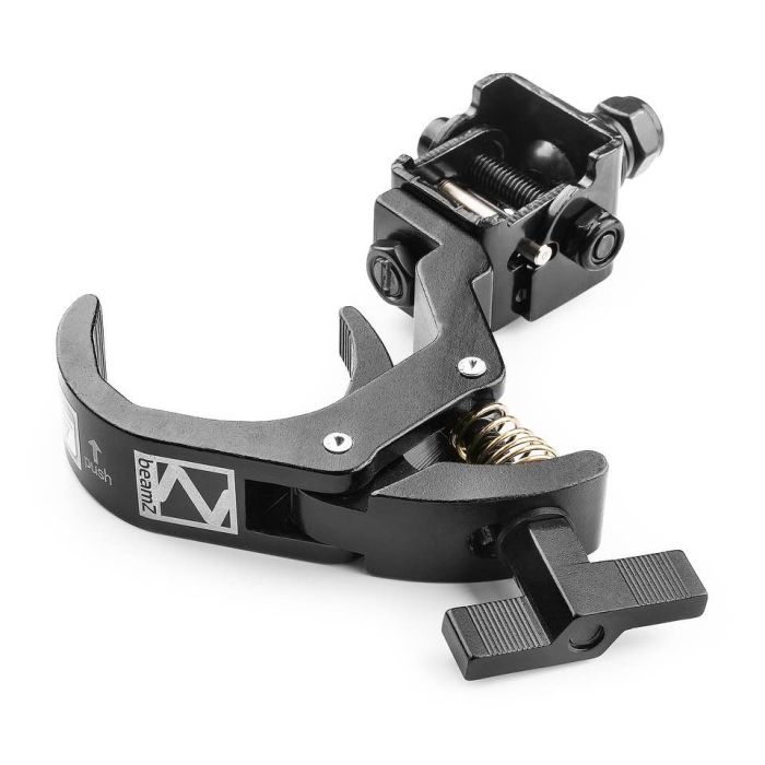 Morsetto Quick Trigger Inclinabile in Alluminio Nero BeamZ BC50B-150F Fold.Quicktrigg.50kg Black