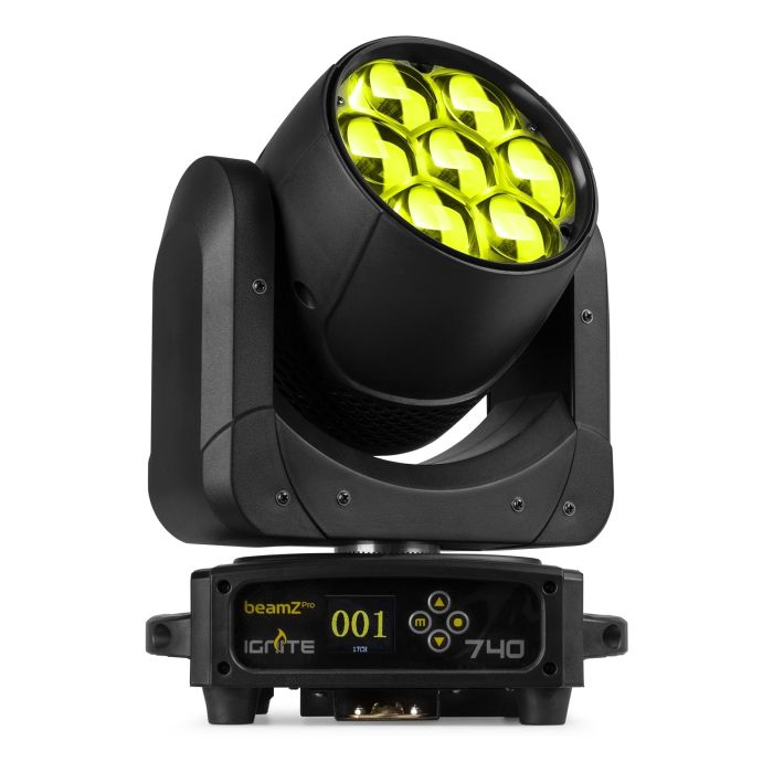 Testa Mobile Wash 7 LED RGBW 4in1 da 40W con Zoom BeamZ Ignite740