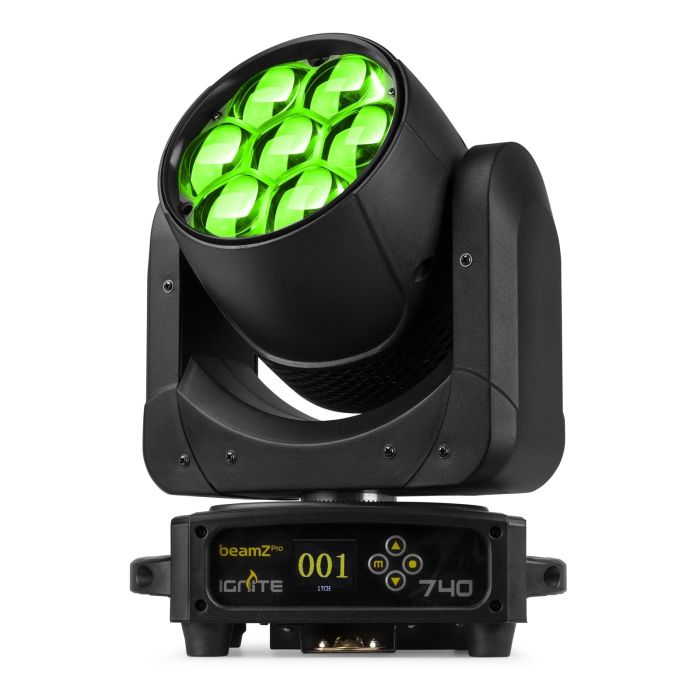 Testa Mobile Wash 7 LED RGBW 4in1 da 40W con Zoom BeamZ Ignite740