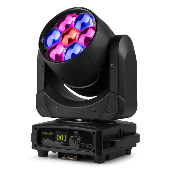 Testa Mobile Wash 7 LED RGBW 4in1 da 40W con Zoom BeamZ Ignite740