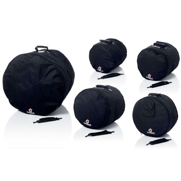 Kit di Custodie Imbottite per Batteria – Serie Bespeco Performer Bespeco SETBAG01 Set 5 Custodie Imbottite per Batteria 22