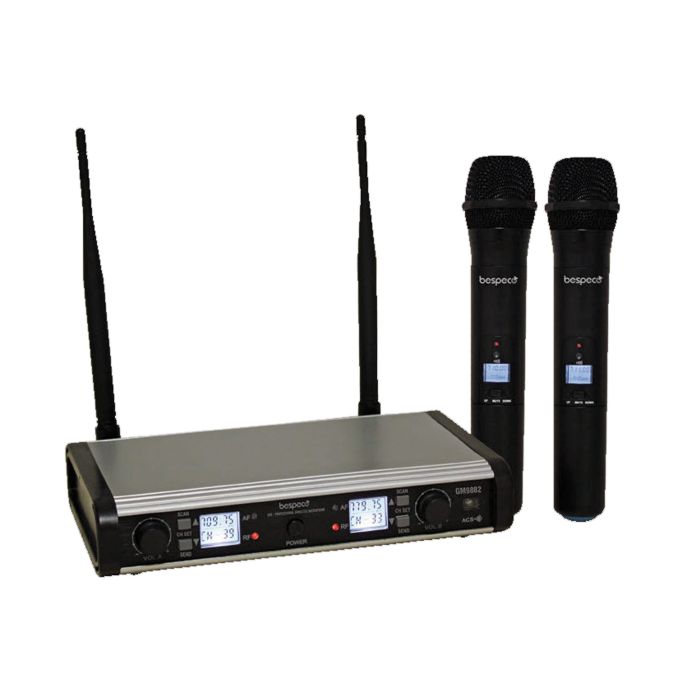 Doppio Radiomicrofono Palmare UHF Bespeco GM9882