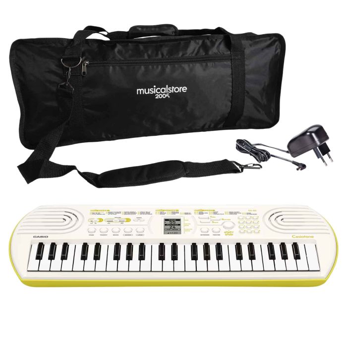 Mini Tastiera Scolastica Casio SA-80 Bianca con Borsa e Alimentatore CASIO SA-80 Bianca con Borsa e Alimentatore