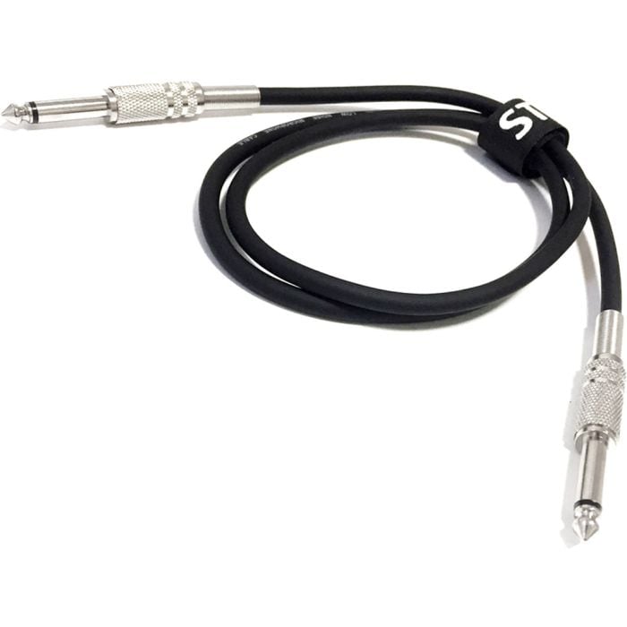 Cavo Jack Spirale Per Chitarra/Basso 2m - 6,35mm Angolo Retto/Dritto, Qualit&agrave; Studio