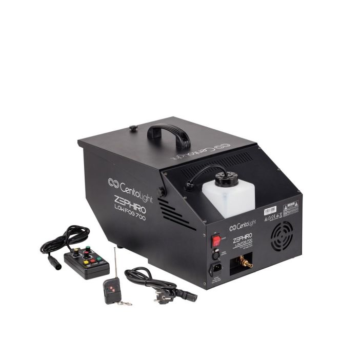 Macchina per Effetto Fumo Basso con Radiocomando CentoLight Zephiro Low Fog 700