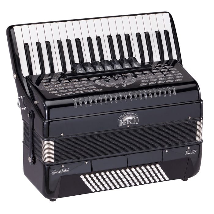 Fisarmonica 96 Bassi Nera Soundsation VOCE III 3796-BK - Prodotto B-Stock