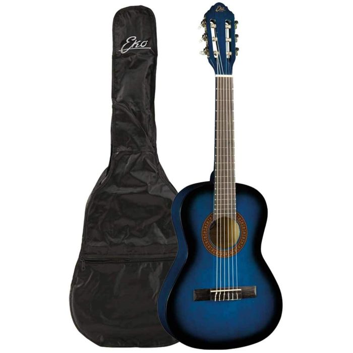 Chitarra Classica 1/2 da Studio Bambini EKO CS-2 Blue Burst con Borsa