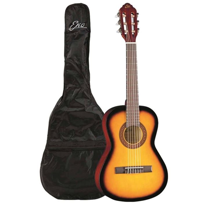 Chitarra Classica 1/2 da Studio Bambini EKO CS-2 Sunburst con Borsa