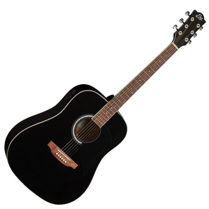 Chitarra Acustica Elettrificata Dreadnought Nera EKO Ranger 6 EQ Black