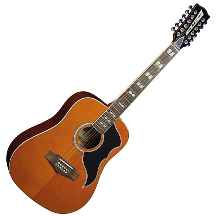 Chitarra Acustica Elettrificata 12 Corde Dreadnought Natural EKO Ranger XII VR EQ Natural Top Stained