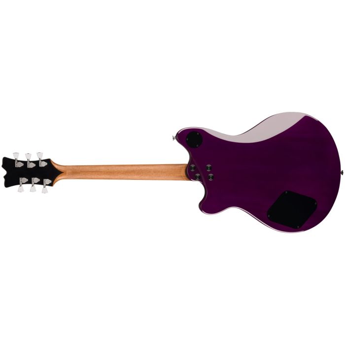 Chitarra semiacustica Transparent Purple con Case EVH SA-126 Special QM Transparent Purple