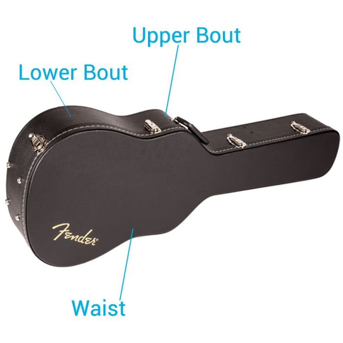 Custodia Rigida per Chitarra Acustica Dreadnought Fender Dreadnought Case Flat Top