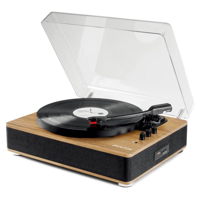 Giradischi con puntina in ceramica e cabinet in legno
Fenton RP162LW Record Player HQ BT Light Wood