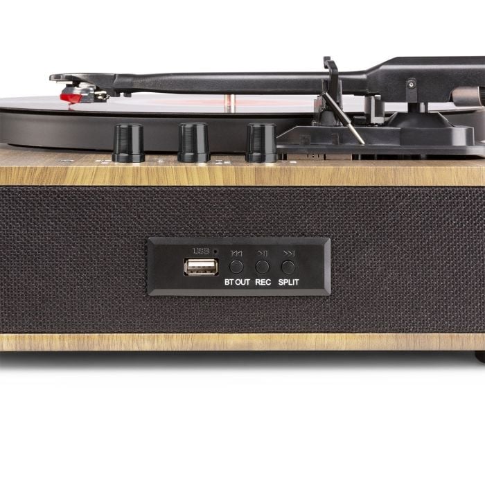 Giradischi con puntina in ceramica e cabinet in legno
Fenton RP162LW Record Player HQ BT Light Wood