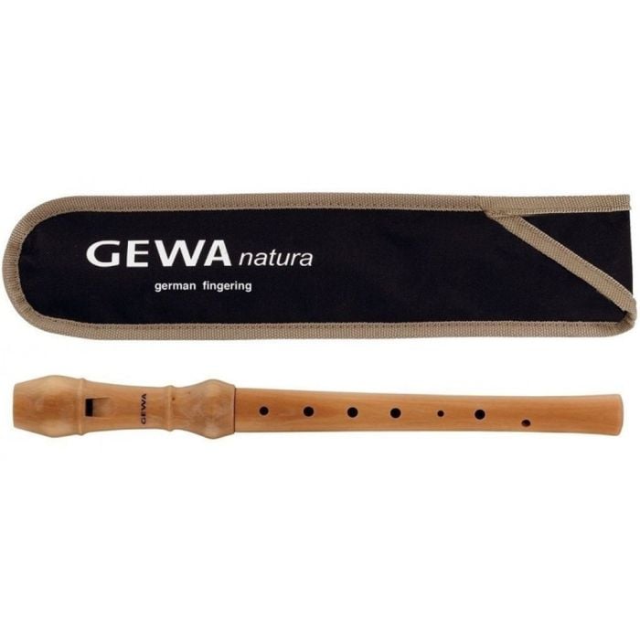 Flauto soprano in Do Diteggiatura tedesca con custodia GEWA Flauto German Natural